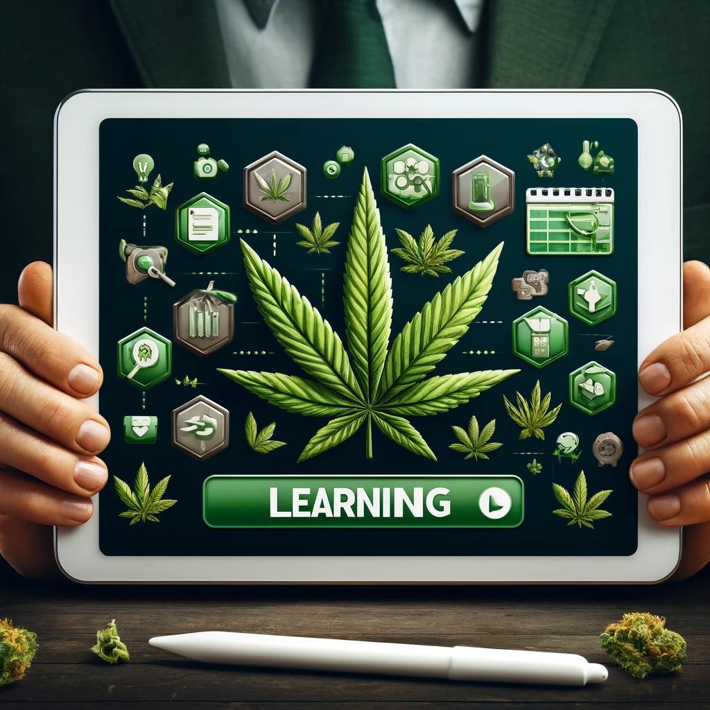 tablet for budtender ready to train